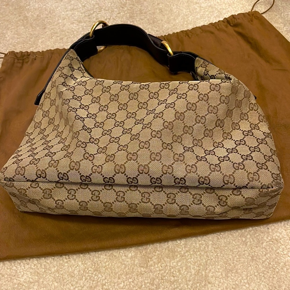 Gucci Horsebit Hobo GG Canvas